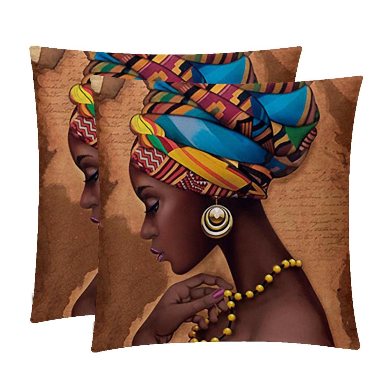 Housse de coussin lombaire lot de 2 TBOUOBT déco maison de ferme peinture femme