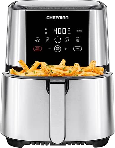 Chefman TurboFry Touch Air Fryer, Large 5-Quart Family Size, One