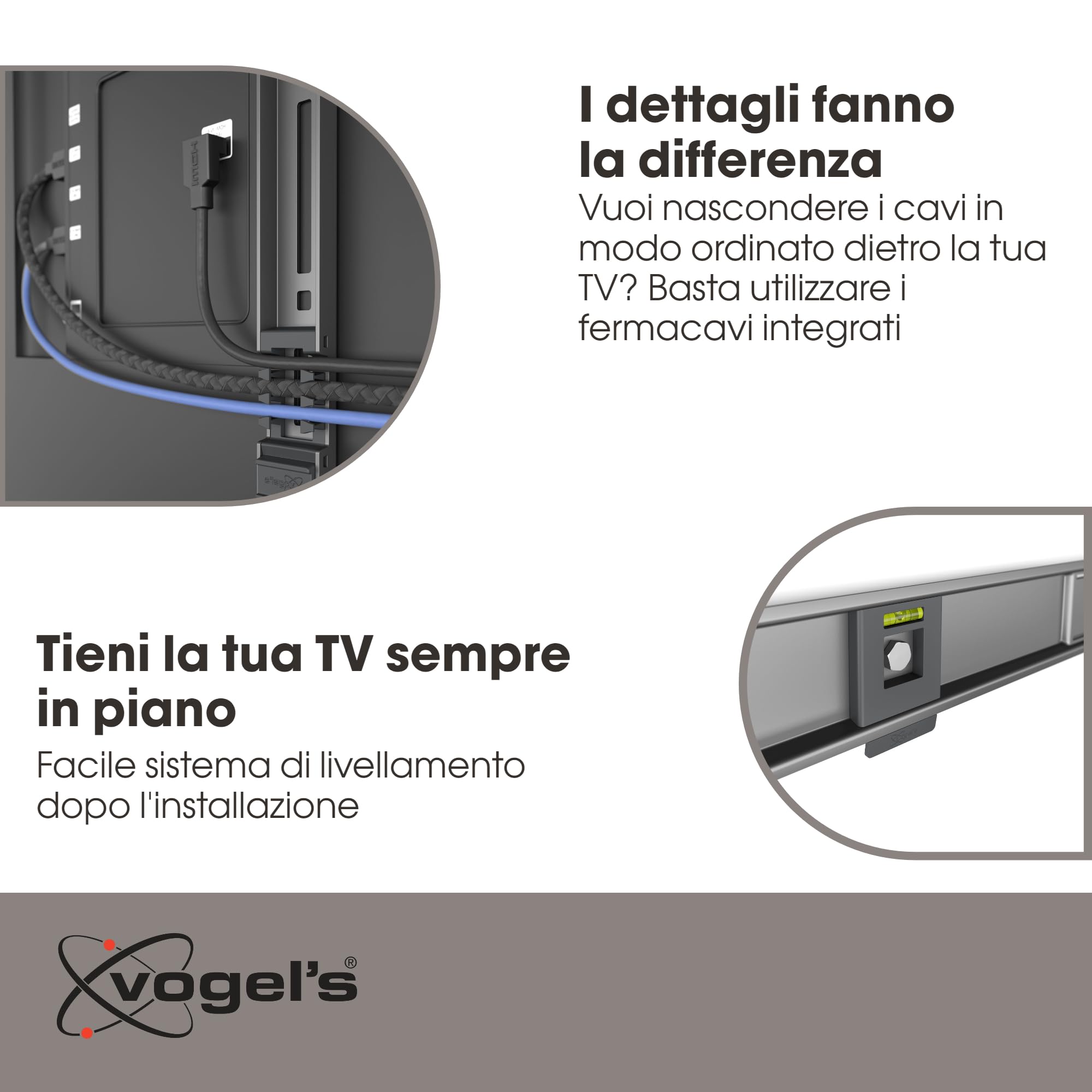 Vogel's Elite 5405 Supporto TV fisso per TV 32-77", 75 kg, VESA 400x400