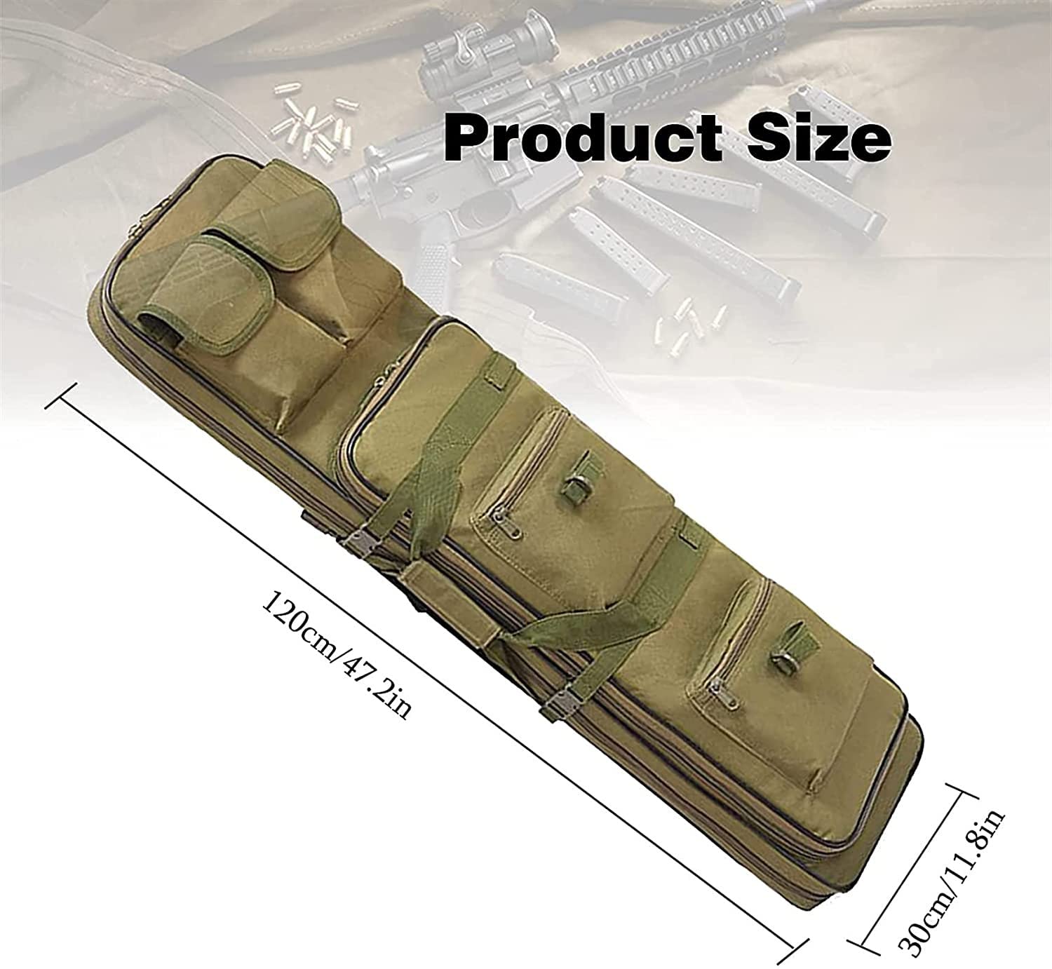 Étuis pour carabines Sac à Dos pour Carabine Sac à Carabine Étui de Rangement pour Carabine Militaire Étui pour Carabine Sac Tactique pour Pistolet en Tissu Oxford Étui pour Fusil