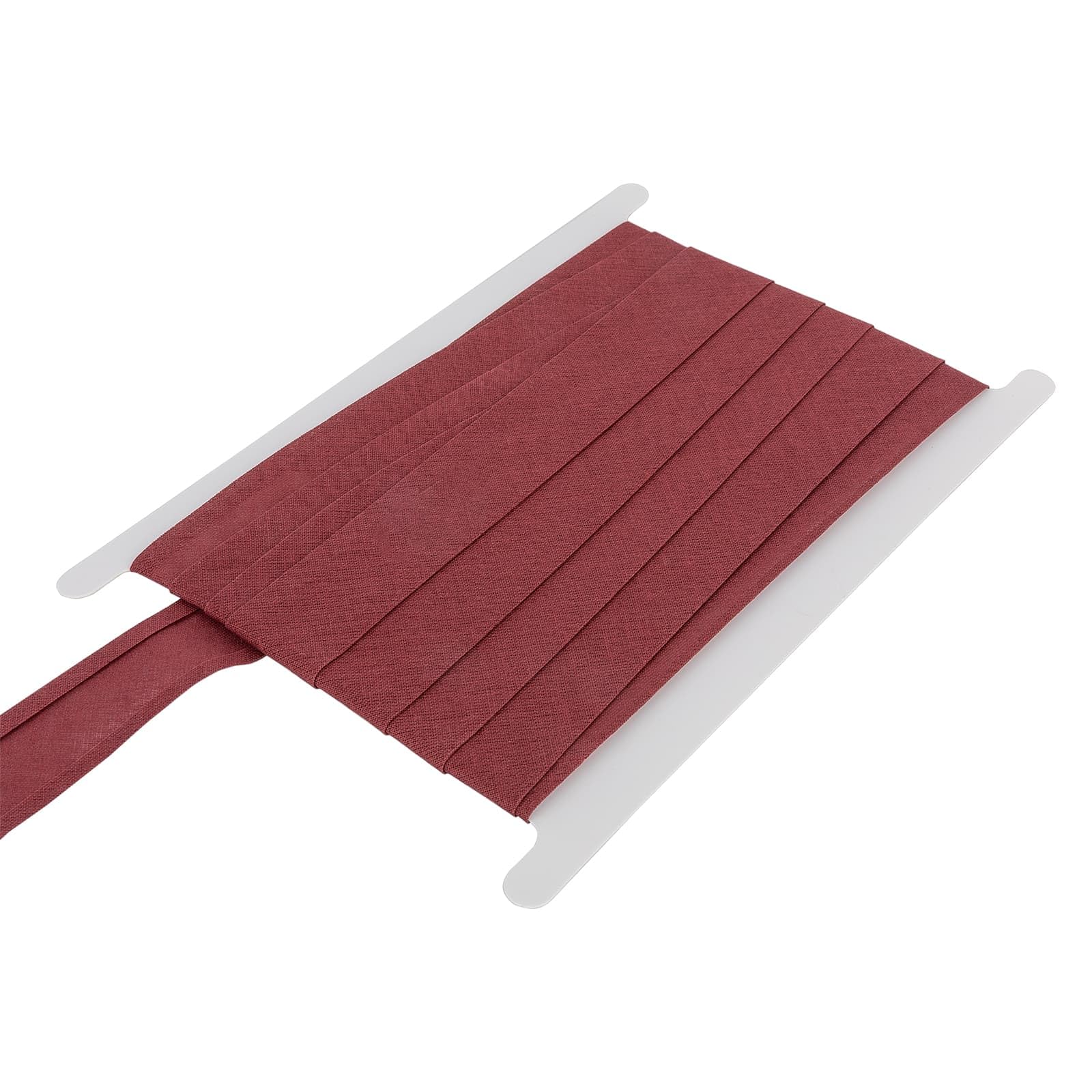 DFL 100% Cotton Bias Binding Tape, Premium Sewing Trim – 5 Metre Length | 1 Inch (25 mm) or 1/2 Inch (13 mm) Widths | 30 Colours for Quilting, Dressmaking & Crafts(Maroon,1 Inch/25mm Wide)