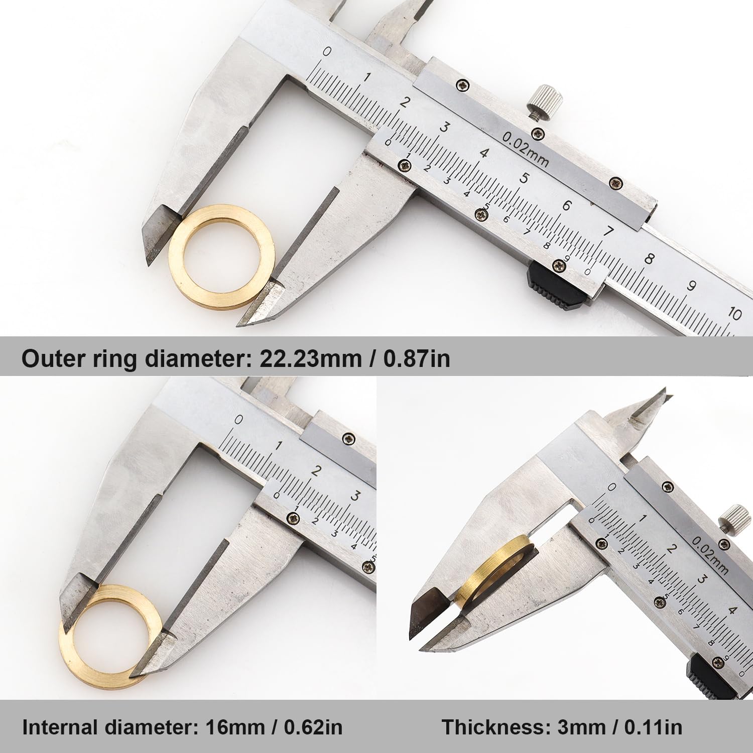 Circular Saw Blade Bushings Ring - 5/8” to 7/8” Washer Reducing 3Mm Thickness 3Pcs, 22.23*16*3 MM-3PCS - Image 3