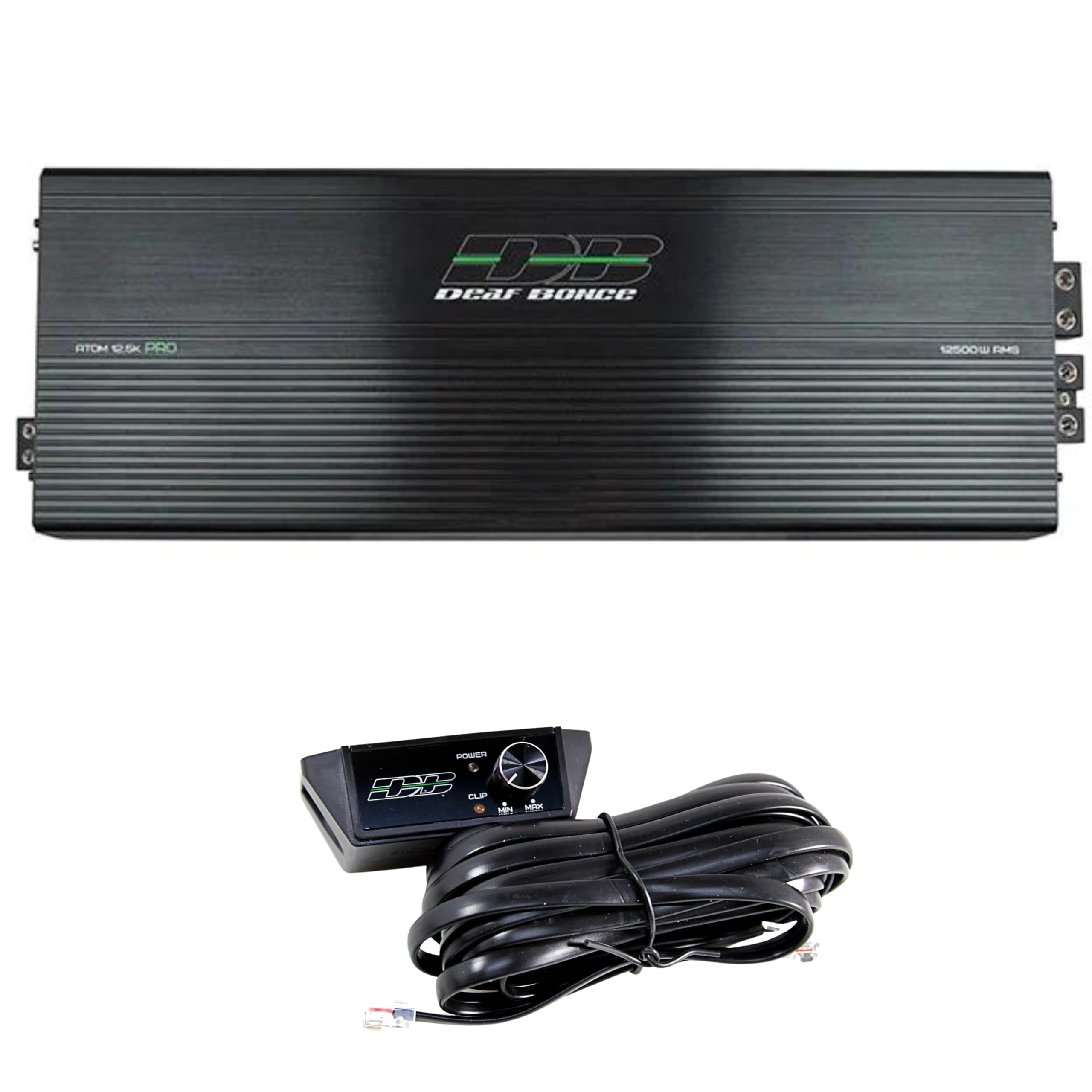 Deaf Bonce Apocalypse 12500W 1 ohm Class D Monoblock Amplifier Atom 12.5K PRO, 24 x 8.6 x 2.6 inch, AP-ATOM-12.5K-PRO