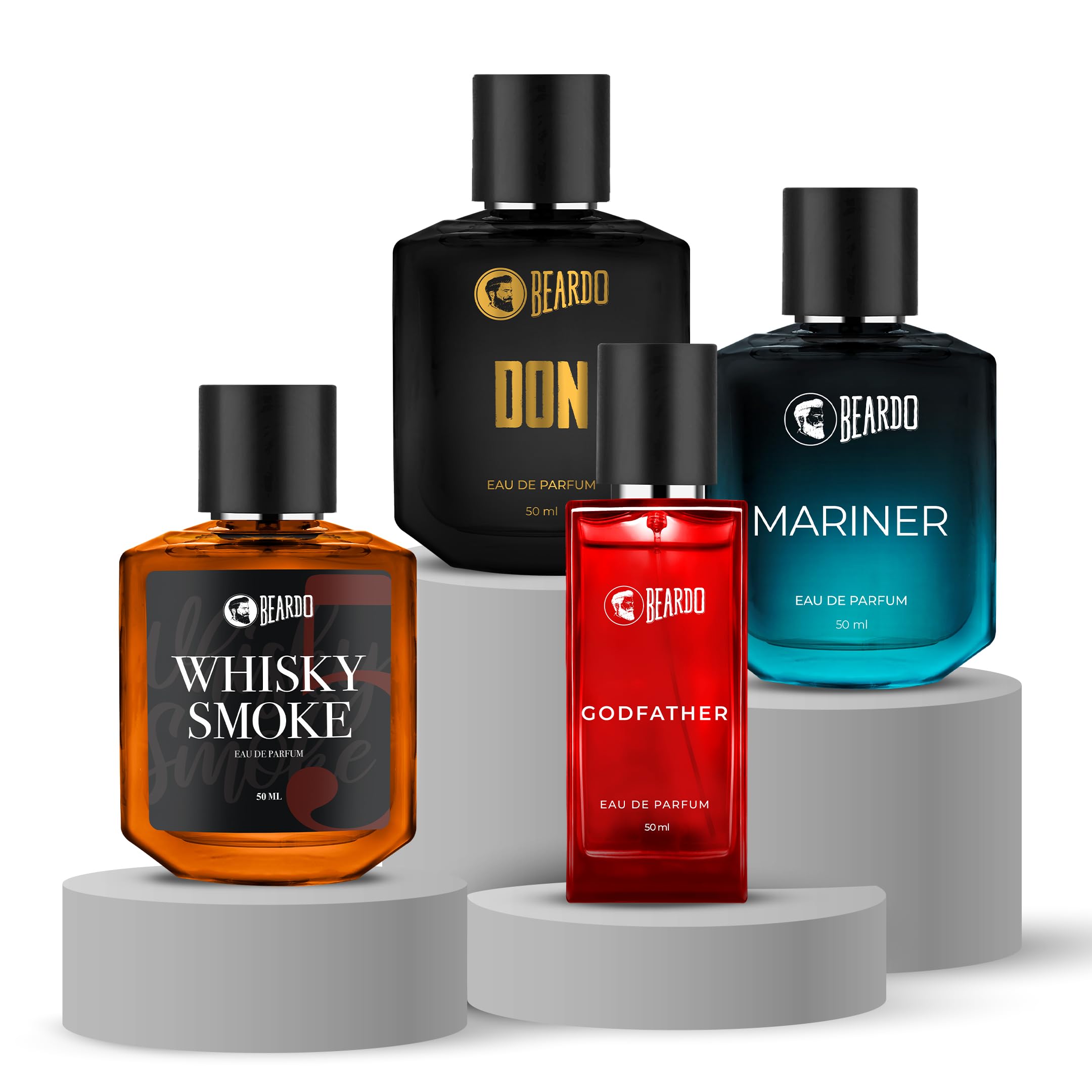 Beardo Perfume Combo | Whiskey Smoke, Mariner, Godfather & Don Perfume for Men (50ml x 4) | Long Lasting Fragrance for Men | Giftset for Men | Husband | Friend-picture-33