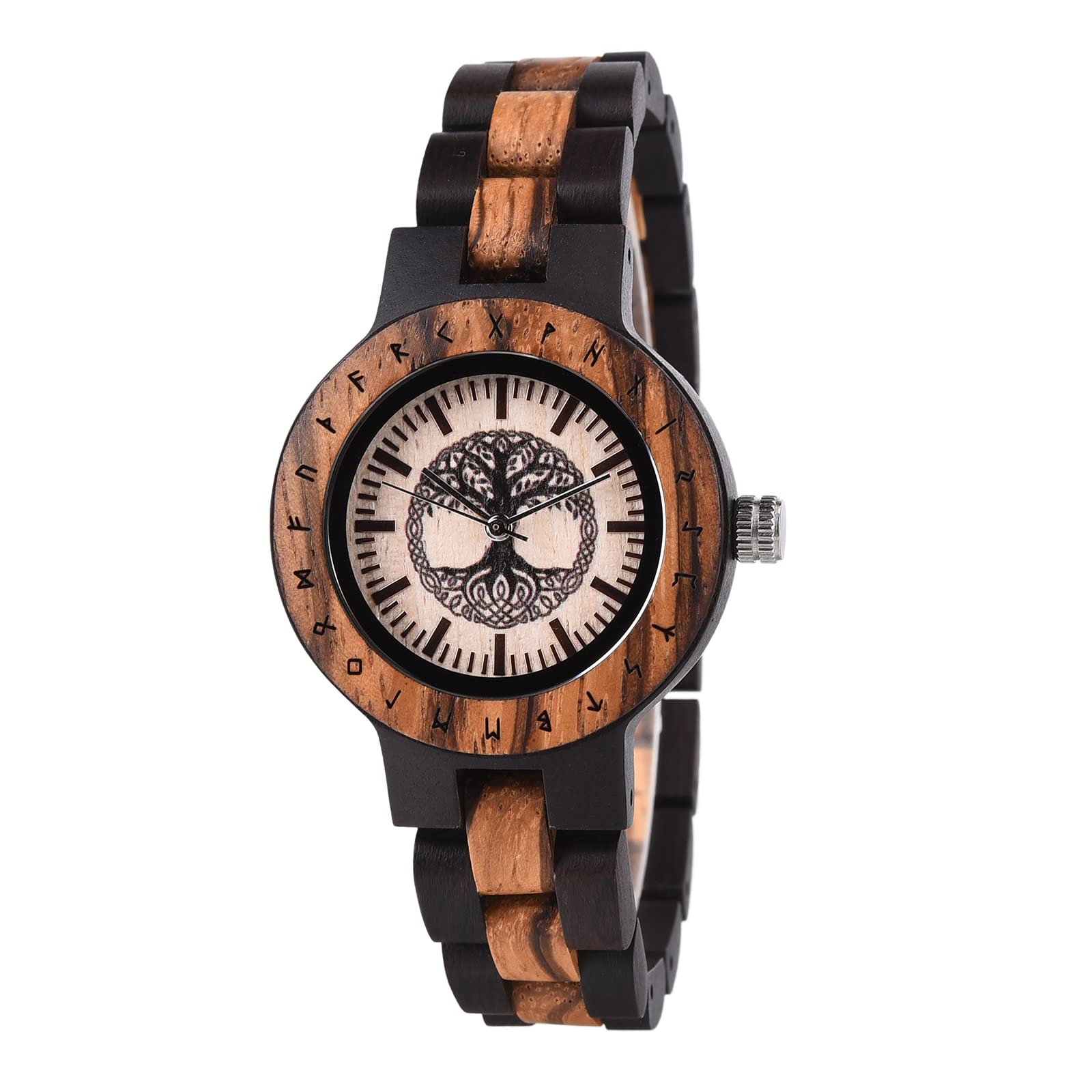 Yggdrasil Tree Of Life Handmade Viking Wooden Watch Vikings