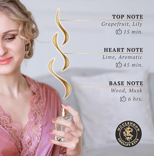 Miniatura 5 de McClendon Perfume, refrescante fragancia cítrica aromática unisex, aroma perfecto para cualquier momento, 1.0 fl oz