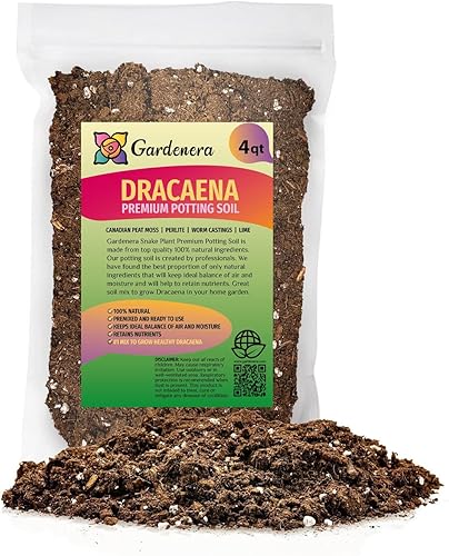 GARDENERA Mezcla de tierra para macetas Dracaena prémium (bolsa de 4 cuartos de galón)