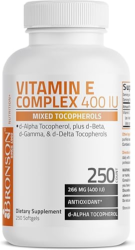 Miniatura 5 de Compuestos Bronson con vitamina E natural 400 I.U. (D-Alpha Tocoferol), 1