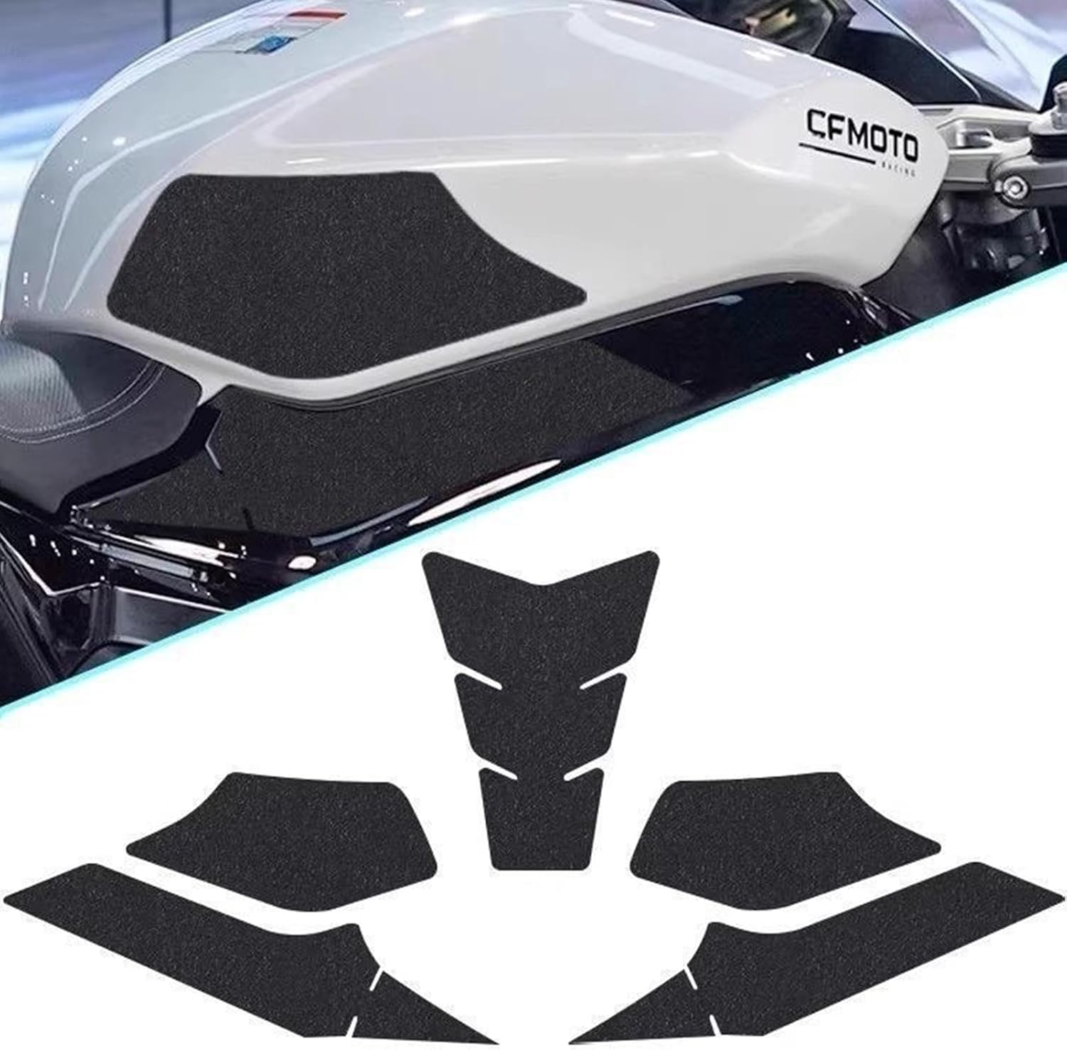 Amazon.com: TT719 5PCS Fuel Tank Stickers Kit Gas Tank Protector ...
