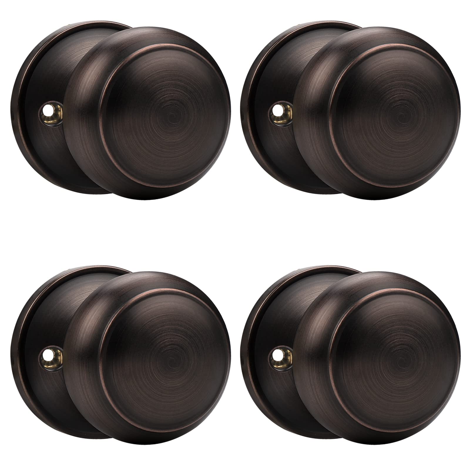 Brushed Nickel Dummy Door Knobs - 2 Pack -30