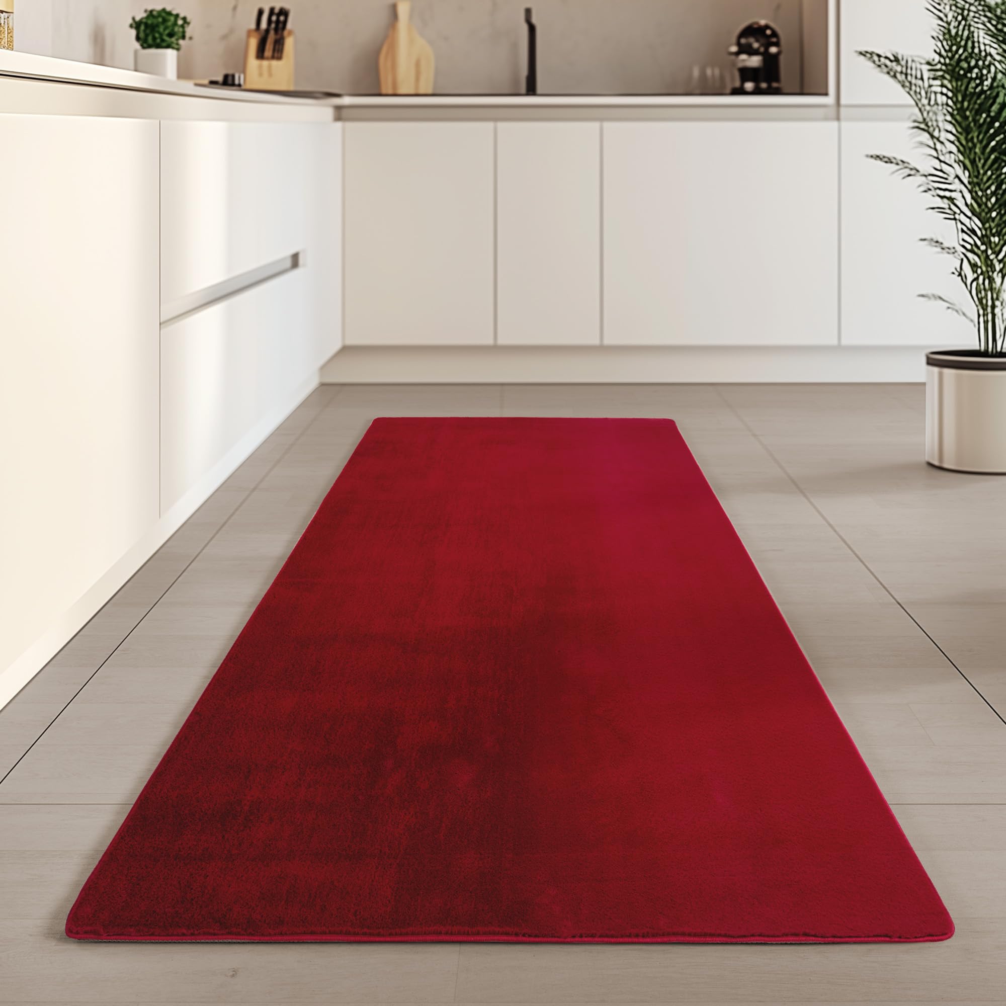 Carpetsale24 Teppich Kurzflor - Rechteckig, Rund & Läufer, waschbarer Rutschfester Teppich, weich, modernes einfarbiges Design für Wohnzimmer, Schlafzimmer, Küche & Kinderzimmer.