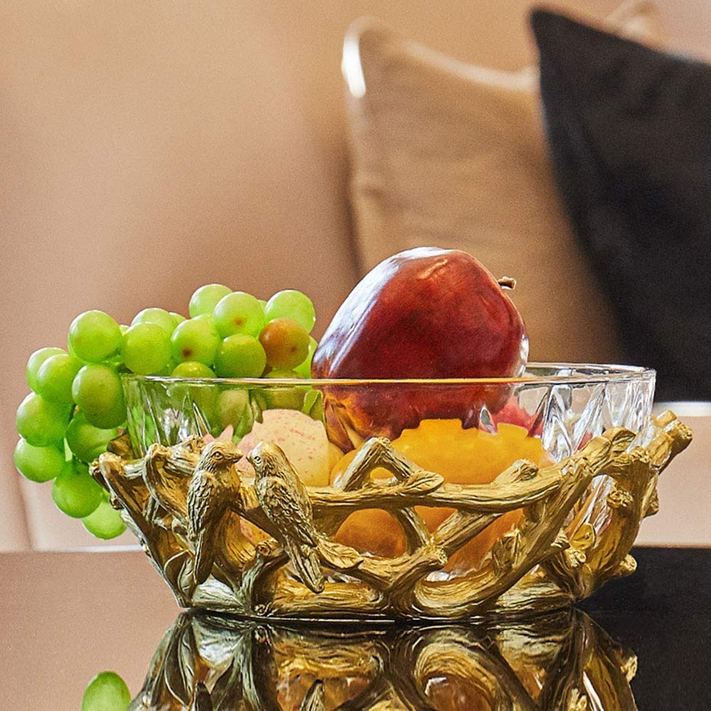 Amazon.co.jp: CUJUX 大型クリスタルガラスフルーツ皿ヨーロッパ