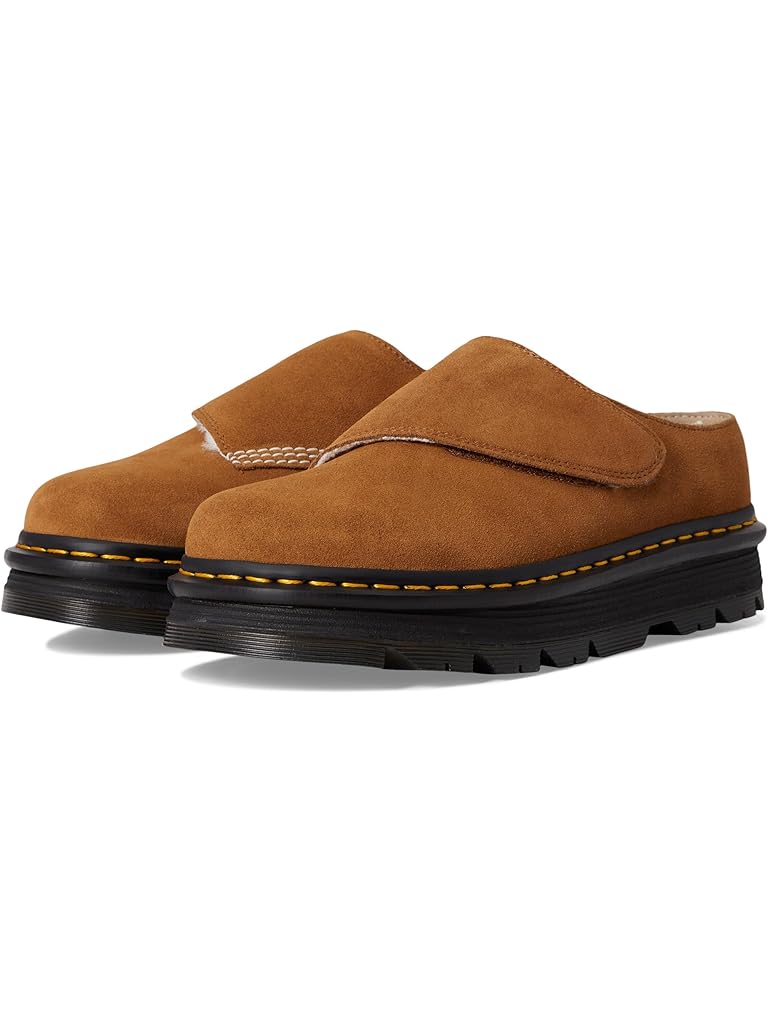 Brown Dr. Martens Zebzag Anywair WL Mules