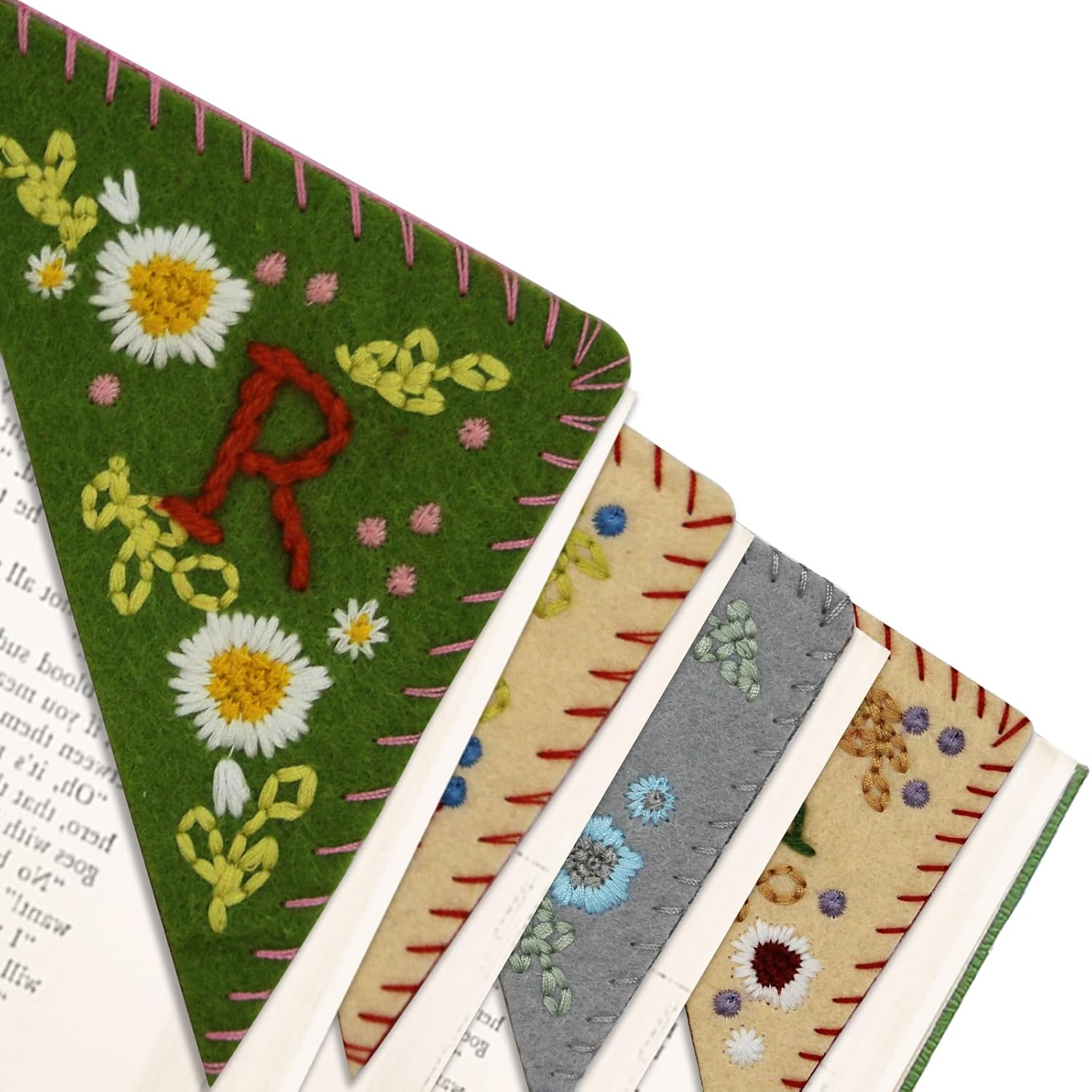 Dalianlc 26 Letters Personalized Hand Embroidered Corner