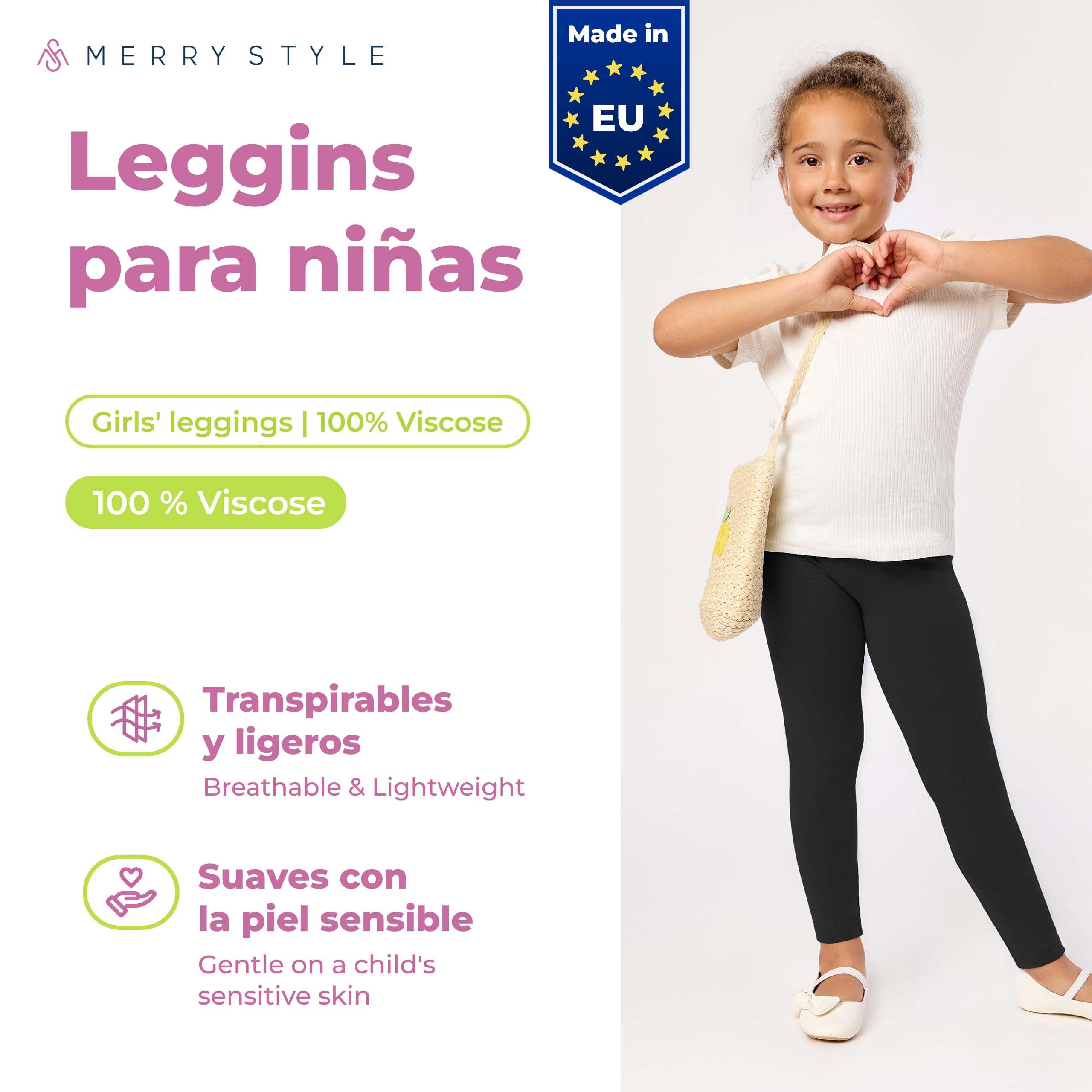 Merry Style Leggins Mallas Pantalones Largos Ropa Deportiva Niña MS10-130 — view 2