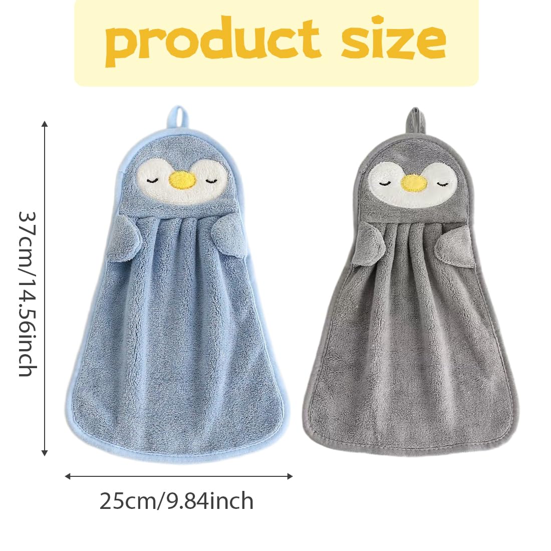 3er-Set Tier-Design Handtücher aus Flauschfleece – Schnelltrocknend & mit Aufhängeöse (37 x 25 cm),Kinderhandtuch, Kleine handtücher