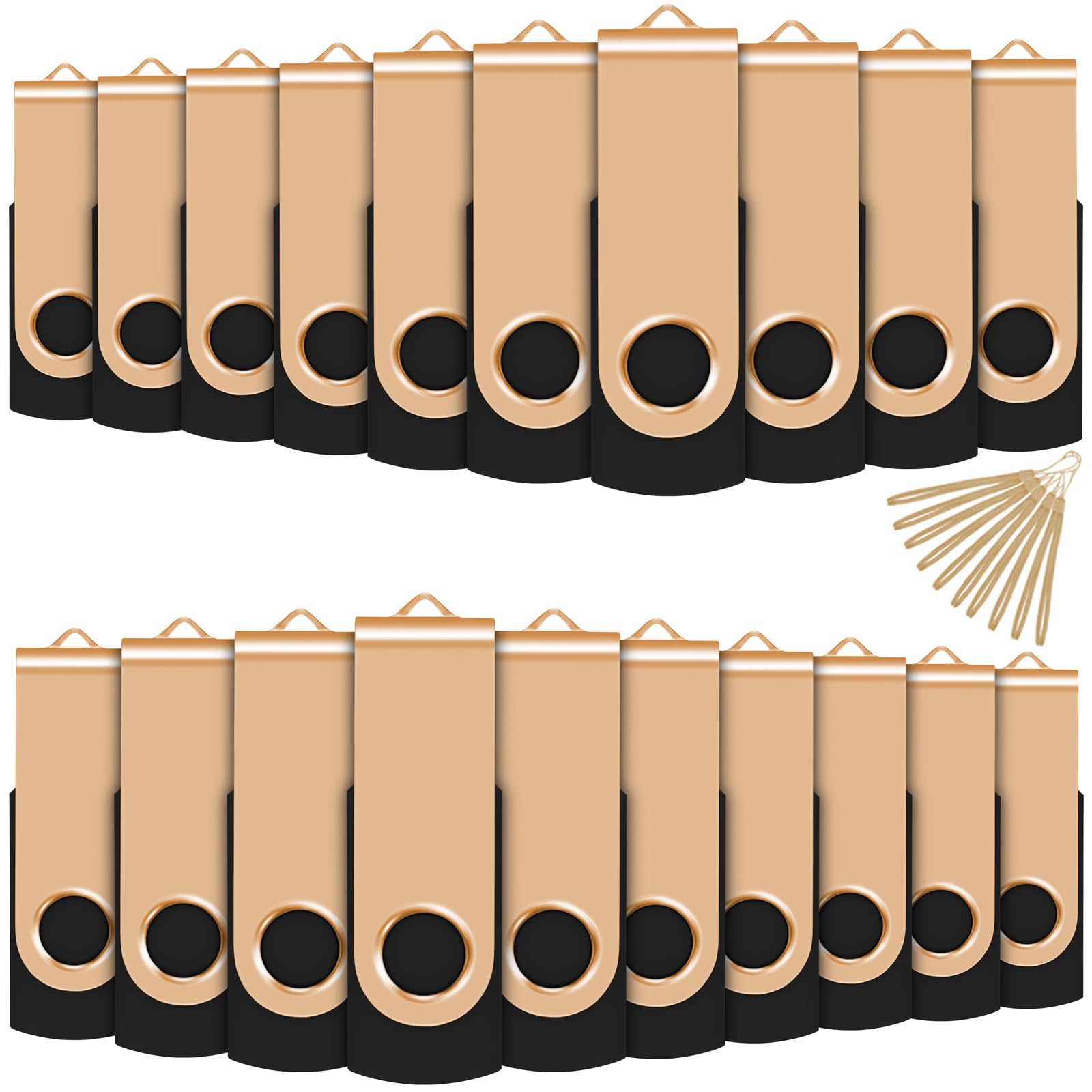 Clé USB 2GB lot de 20 clés USB 2.0 flash drive avec cordes