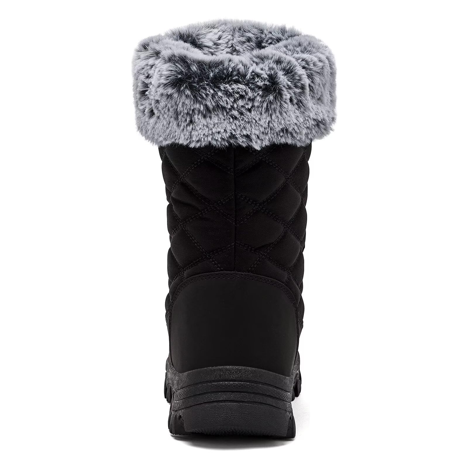 HOBIBEAR Stivali da neve da donna Stivali da passeggio da donna all'aperto Stivali a metà polpaccio Suola ad alta trazione Scarpe invernali a prova di neve