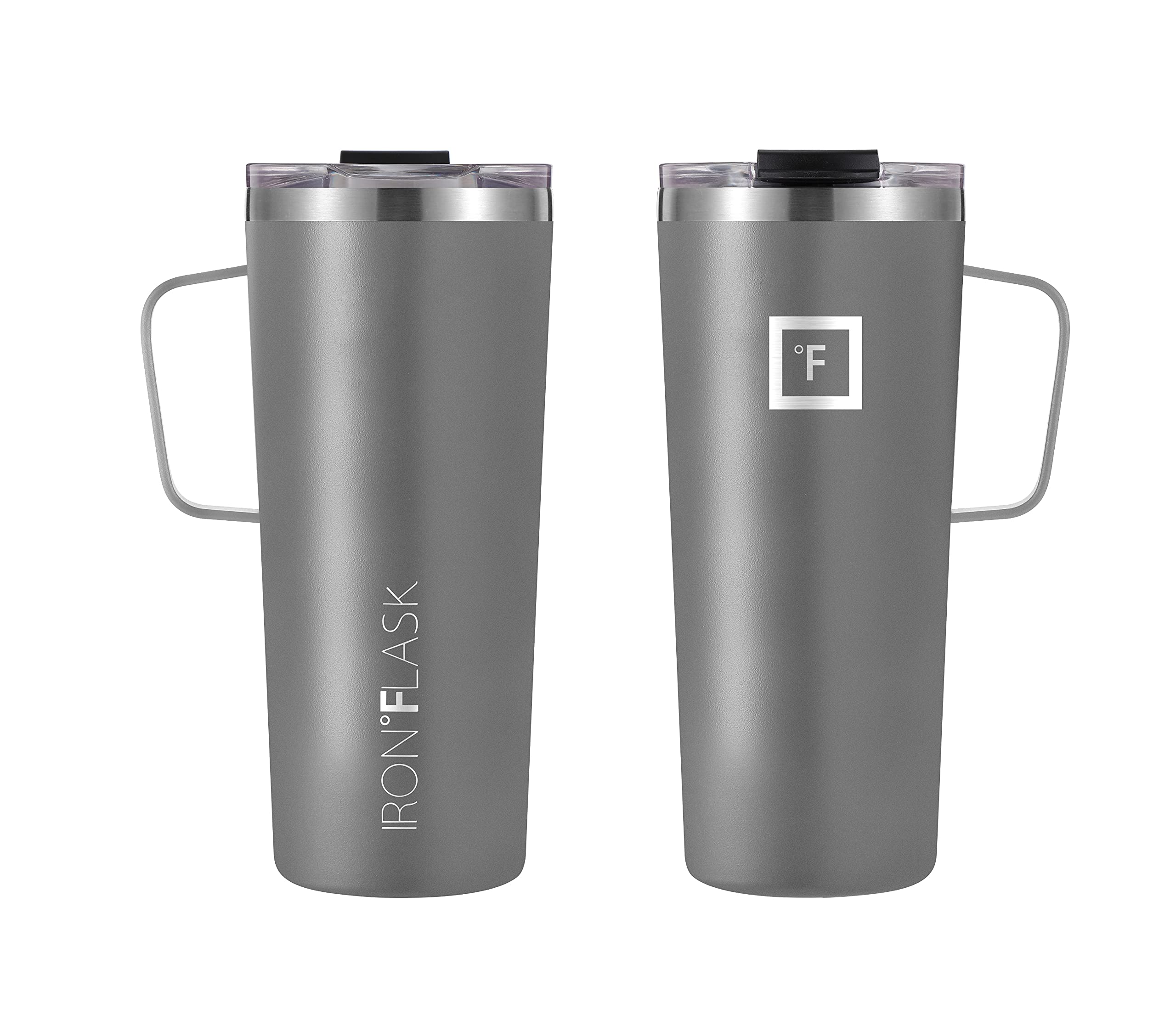 IRON °FLASK Grip Coffee Mug Leak Proof, Vacuum Insulated Stainless