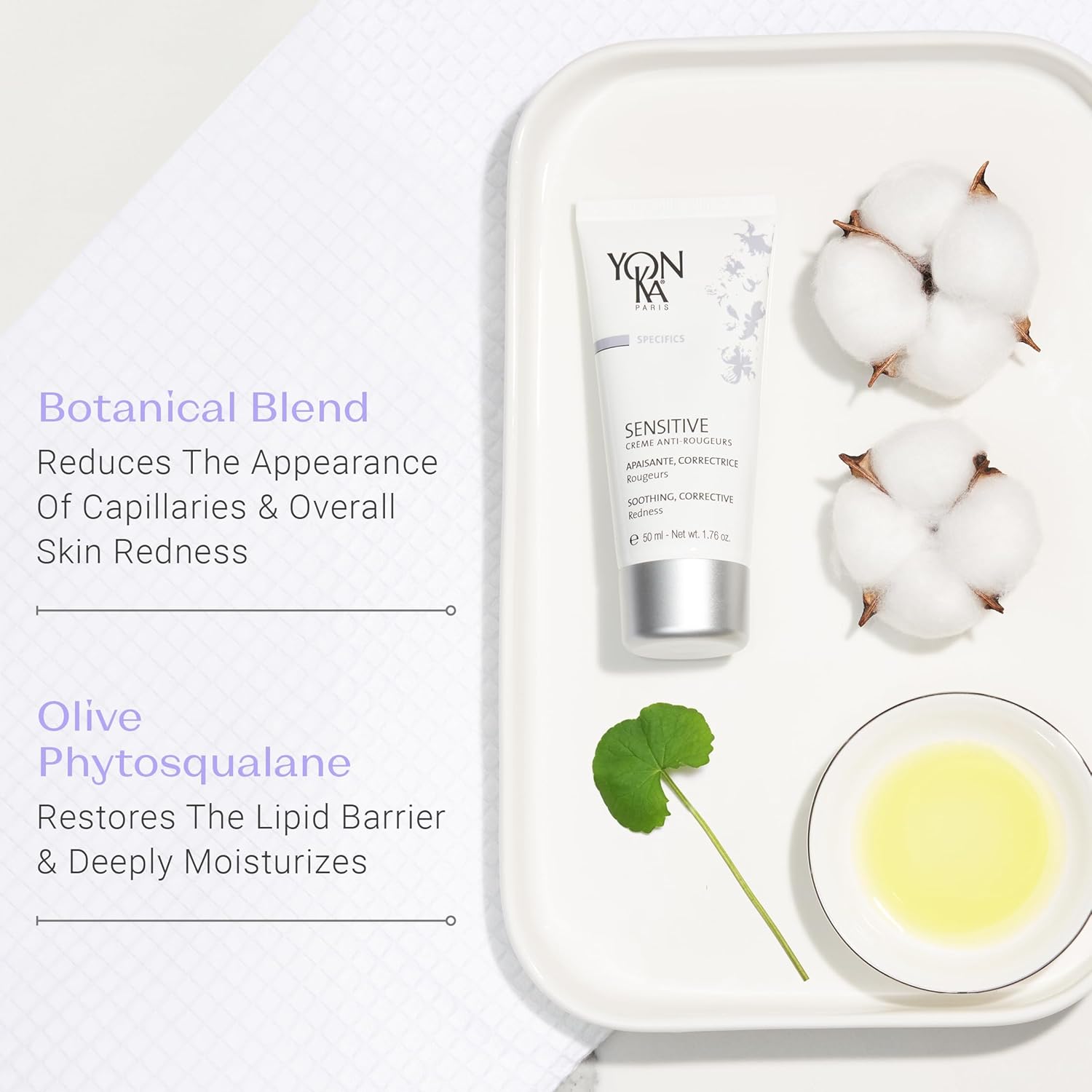 Yon-Ka Sensitive Skin Cream | Anti-Redness | Rosacea and Redness Relief Color Corrector with Natural Green Mineral Pigments | Fragrance-Free | 1.76 oz - Image 6