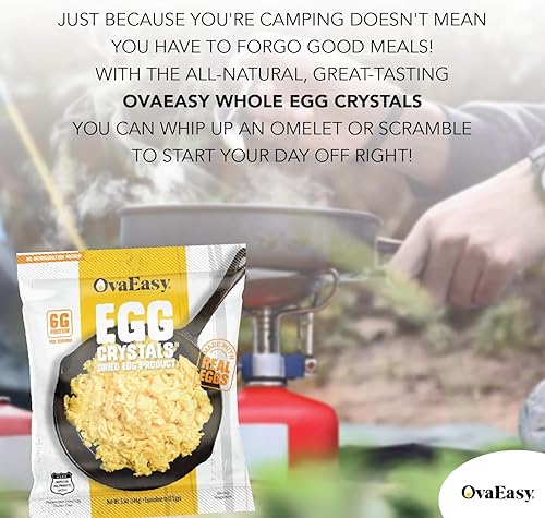 Miniatura 7 de OvaEasy Dehydrated Egg Crystals – 5.1oz. Bag – Powdered Eggs Made From All-Natural Ingredients – Easy-To-Prepare Egg Powder – Dehydrated Food