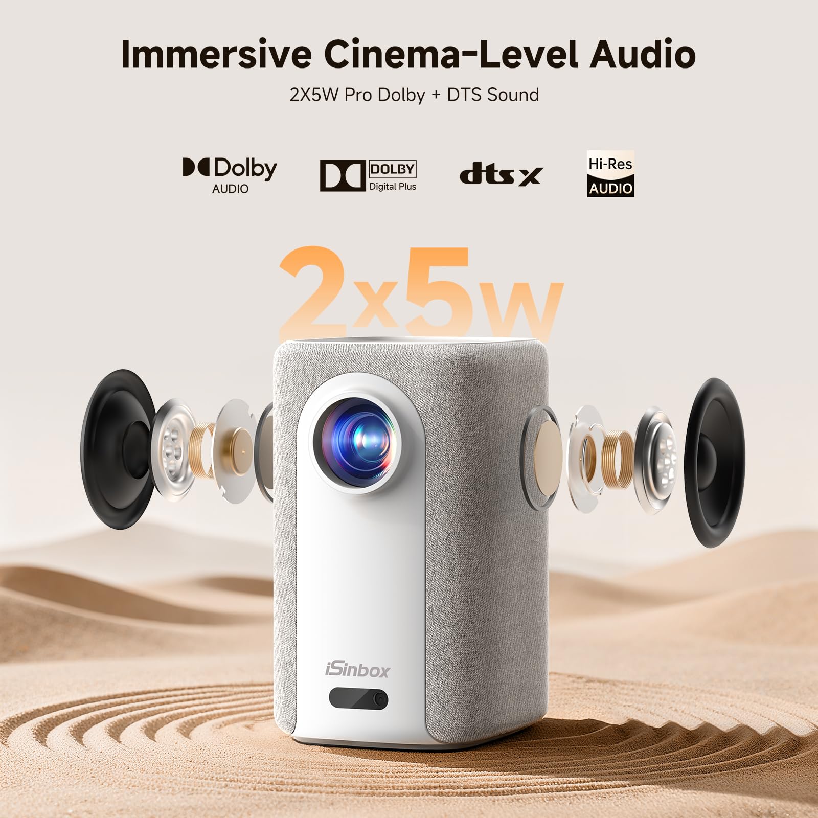 Amazon.com: 4K Outdoor Projector with WiFi and Bluetooth, iSinbox
