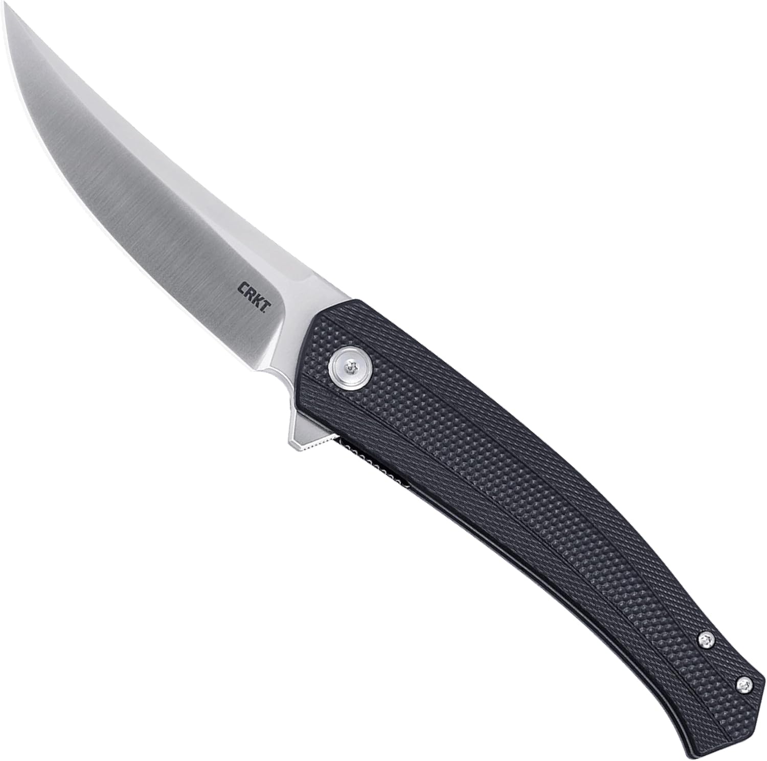CRKT Persian Assisted Opening Folding Knife: Persian Blade Style with D2 Steel, Glass-Reinforced Nylon Handle, Liner Lock, 7060