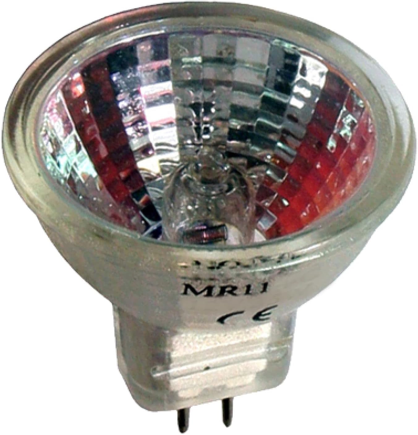 Schiefer 641122910 6v 5w Halogen MR11 GU4 Spot Bulb, 3000K, Dimmable, 20lm, 10° Beam, Fibre Optic, Open Front