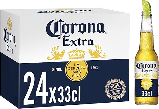 Corona Extra, Beer Bottle - Pack of 24 x 33cl