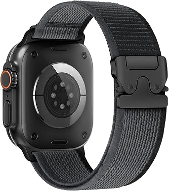 Trail Loop Apple Watch Band for Apple Watch Series 11/10/9/8/7/6/5/4/3/SE3 2 1/ Ultra3 2 1 Replacement Strap Lightweight Nylon Velcro Sweatproof Breathable Sport iwatch Series 49mm/46mm/45mm/44mm/42mm