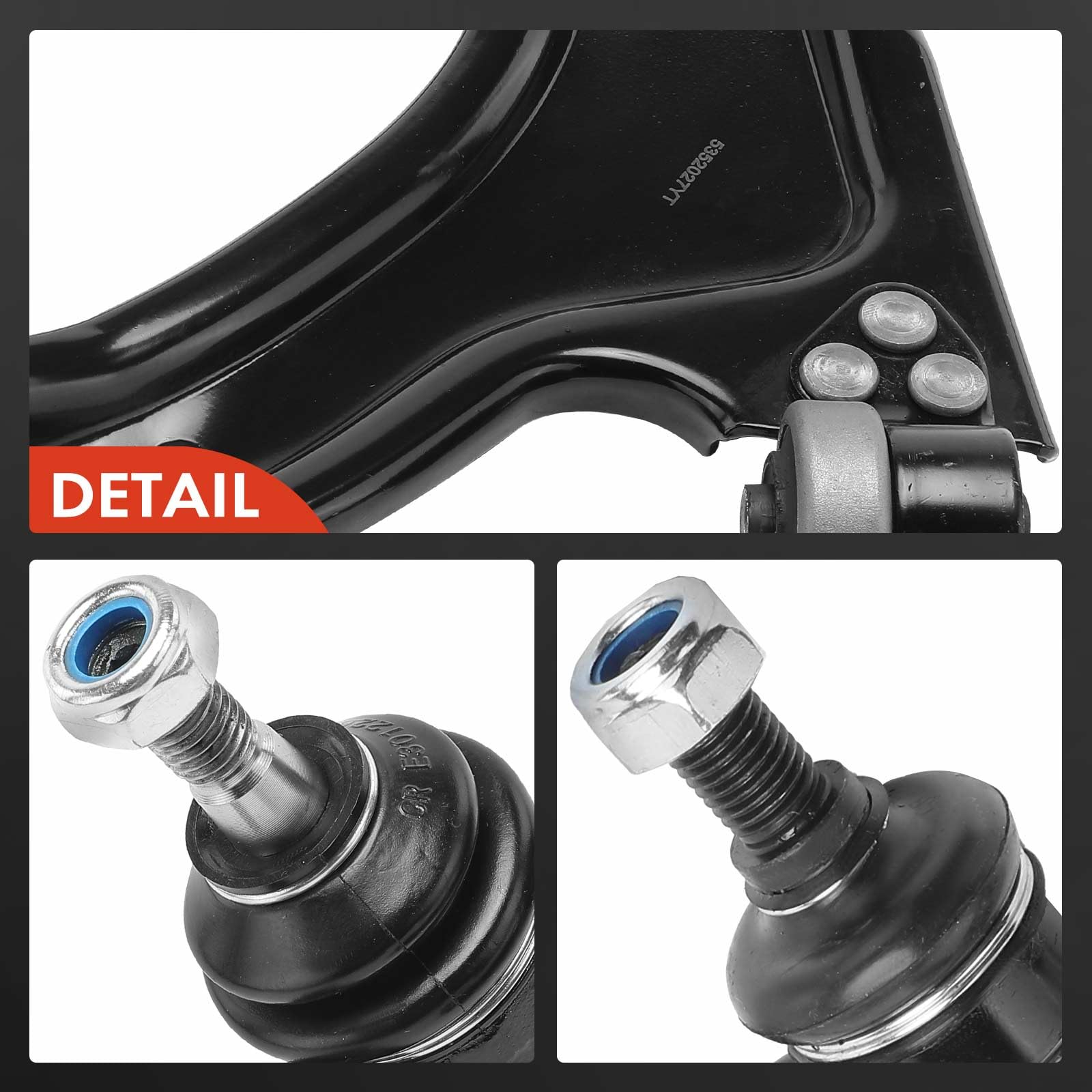Frankberg 4x Brazo de control estabilizador del eje delantero izquierdo y | eje delantero, izquierda, bien, 93192417; Compatible con: Meriva X03