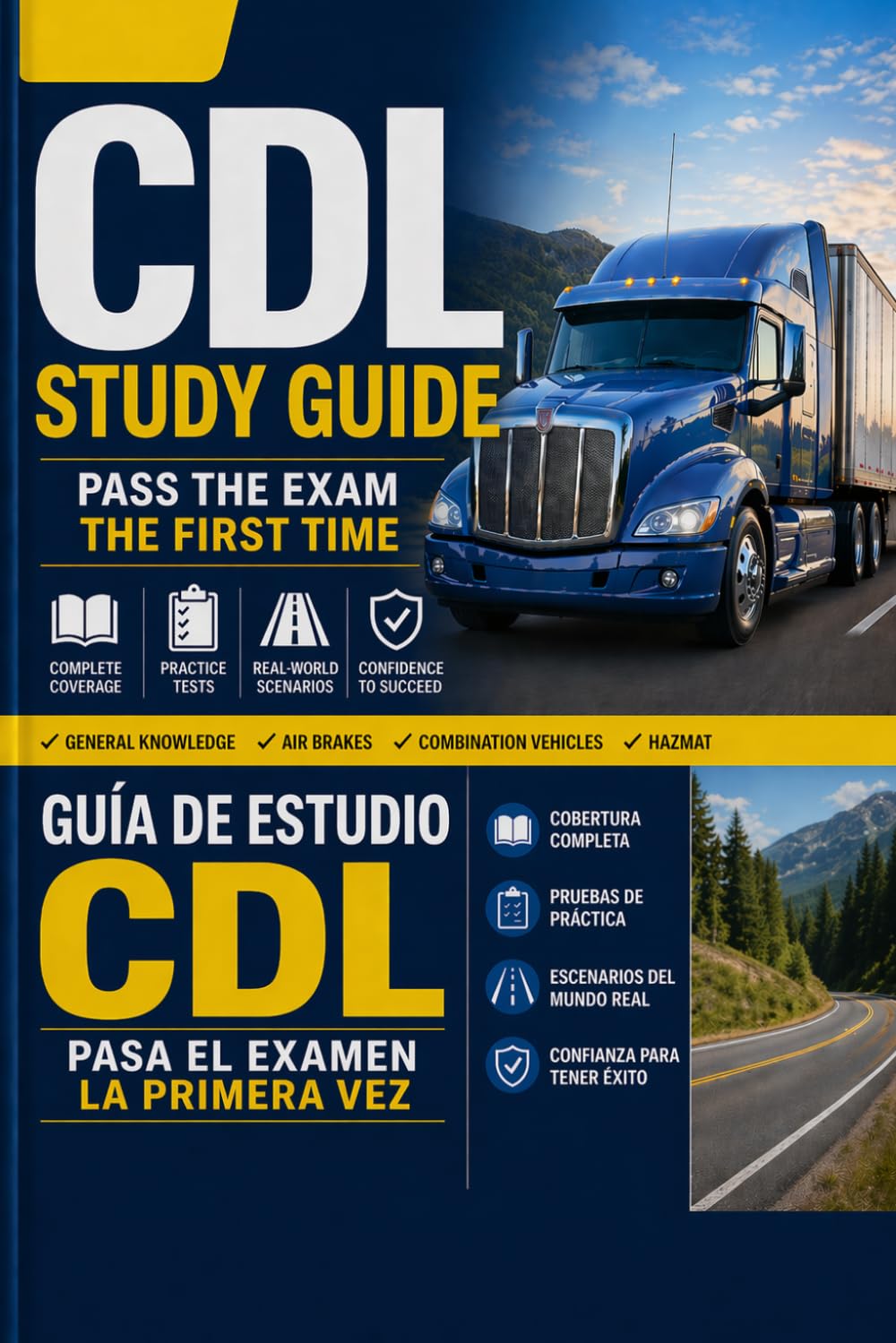 Guía de Estudio CDL de Florida 2025–2026: Manual Completo para la Preparación del Examen de Licencia de Conducir Comercial (Spanish Edition)