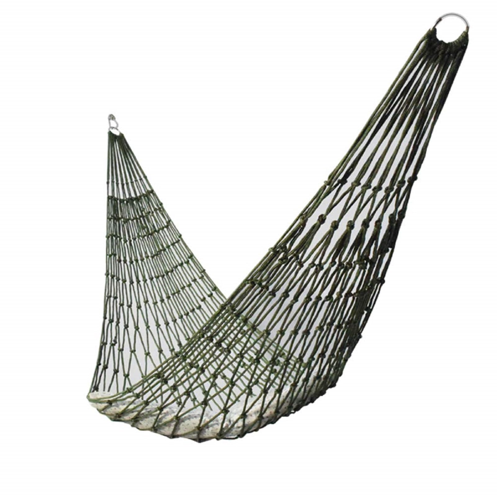 Outdoor Hammock Versatile Mesh Hammock Durable Camping Hammock Breathable Single Person Simple Nylon Net Hammock with Rope
