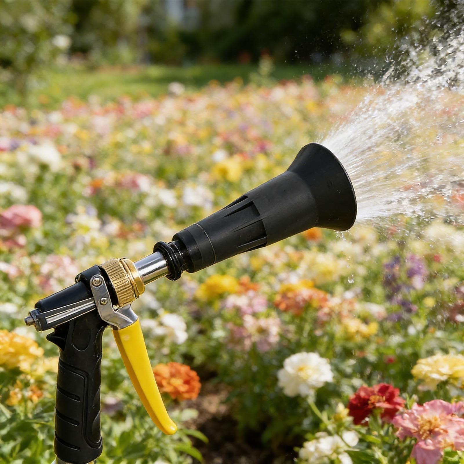 Pulverizador de manguera | 3 modos de pulverización de alta resistencia - Pulverizador de manguera de agua para agricultura, para profesionales, jardineros, césped, árboles, verduras, riego, lavado de