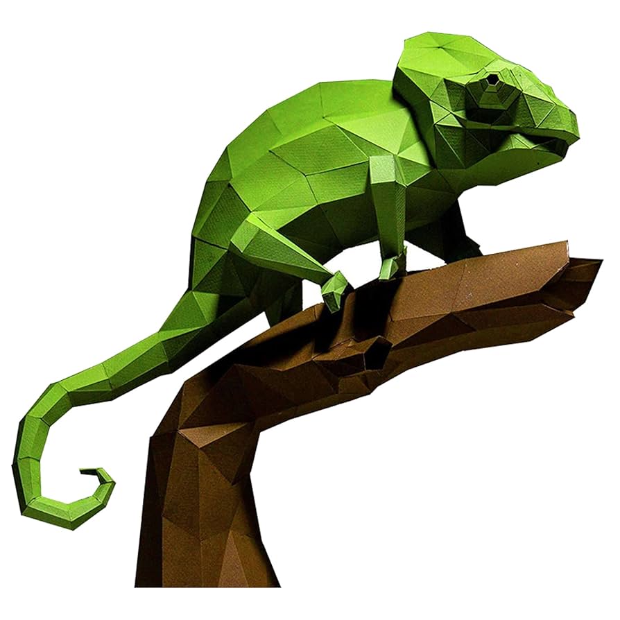 Amazon | PaperCraft World カメレオン 3Dペーパーアニマル