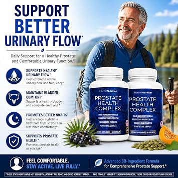Prostate Health Support Supplement with Beta Sterols, 120 Capsules