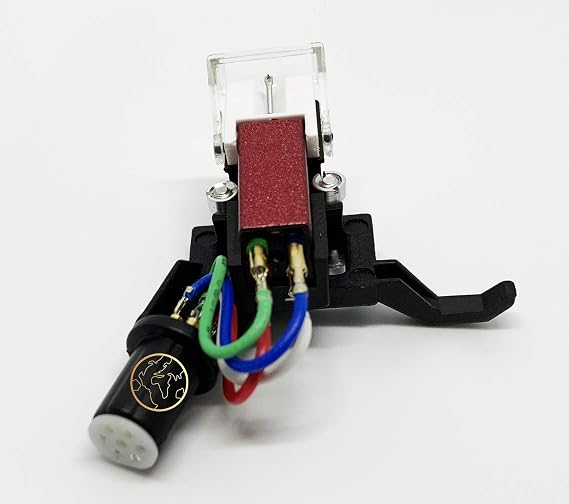 Headshell, Red mount cartridge, needle, stylus for SANSUI XP-99, XR-Q5, P-D10
