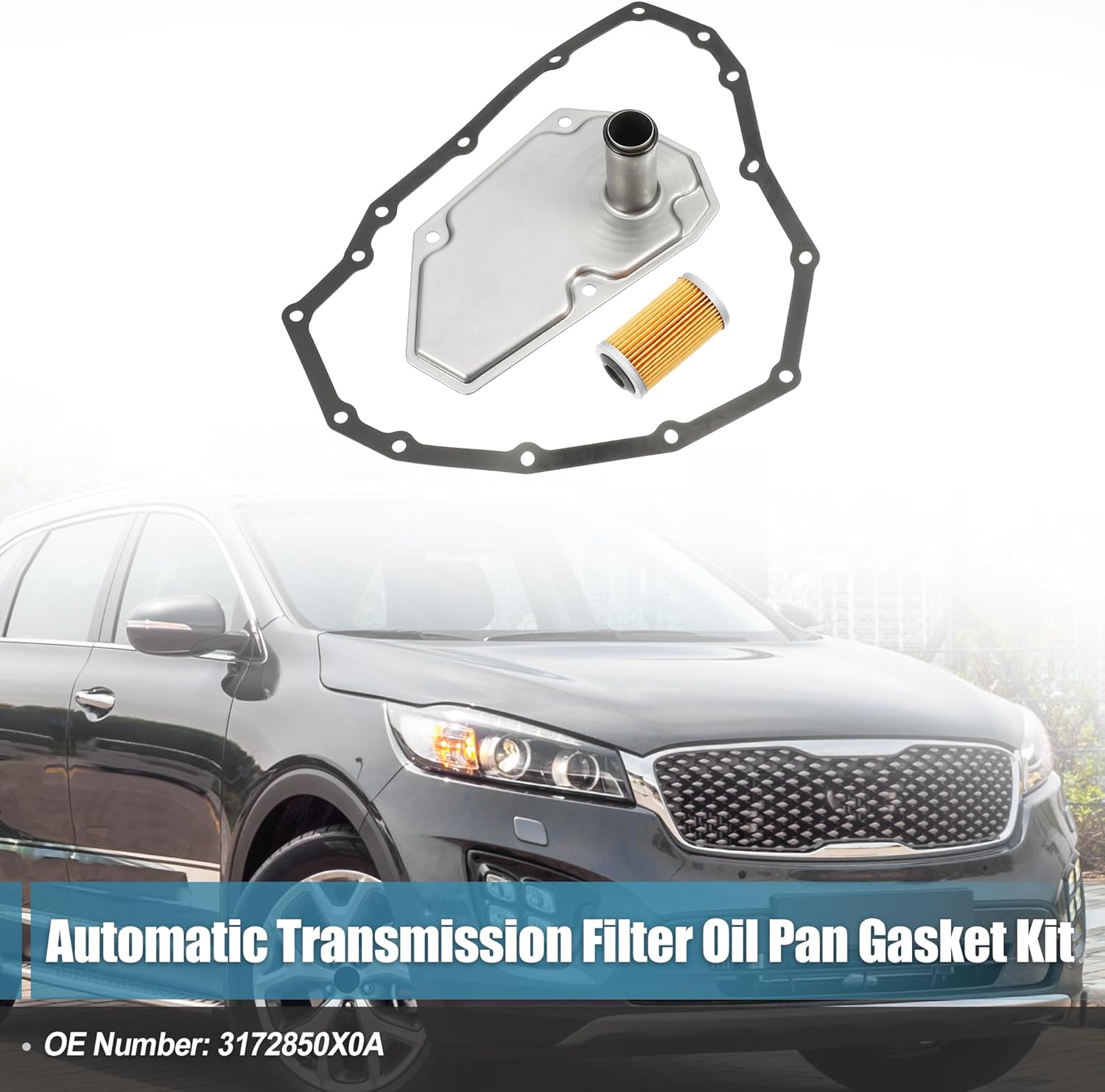 uxcell 1 Set Transmission Filter Oil Pan for NISSAN SENTRA VERSA 2012-2019 No.3172850X0A