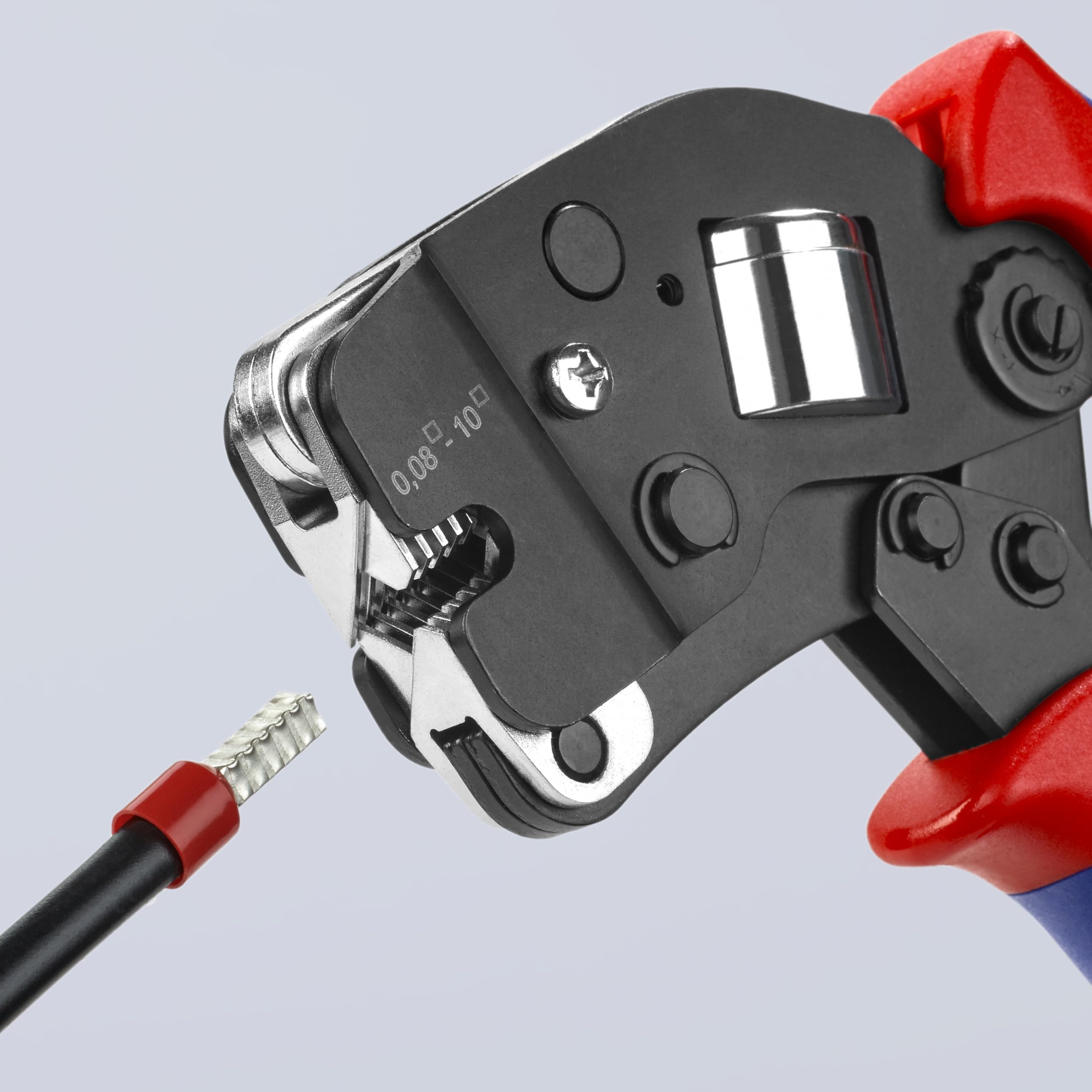 KNIPEX Alicates de crimpado autoajustables para virolas de alambre