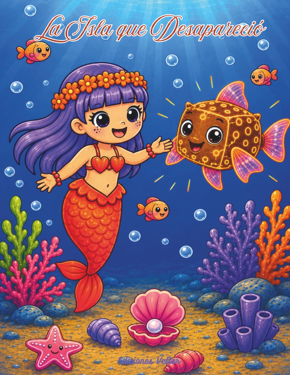 La Isla que Desapareció: Edición ilustrada a color (Mi Libro de Sirenas y Amigos del Mar)