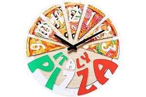 NUOVO Wall Clock 12 Inch Pizza Wall Clock