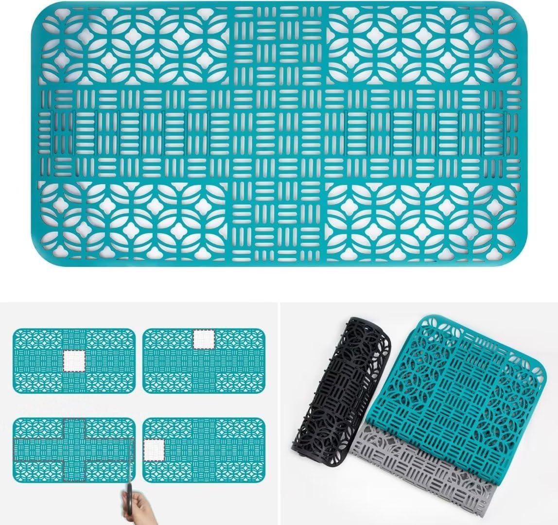 Tapis d'évier en silicone grand format 26.0 X 13.7 insert d'évier de protection