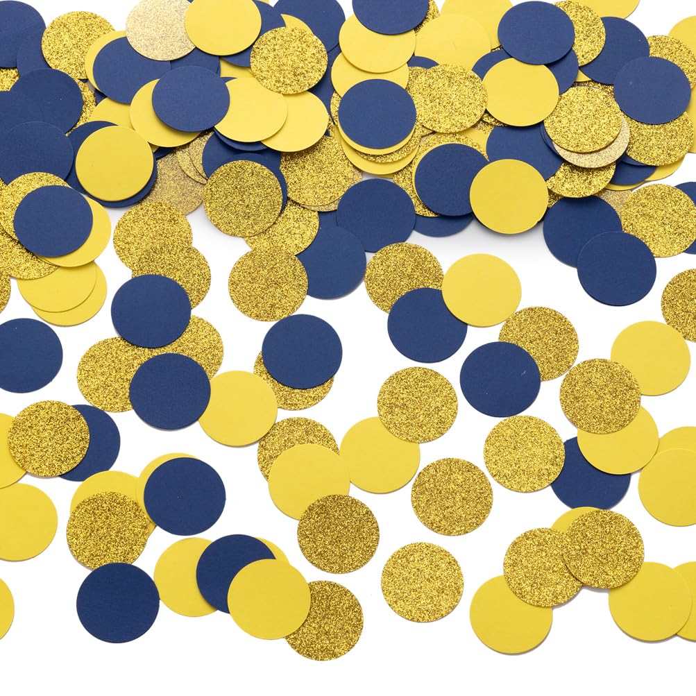 Geslaagdkaartje blauw goud confetti zo trots op | Kaartje2go