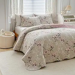 Kit Cobre Leito Colcha Queen 3Pç Dupla Face 150 Fios Itália Arabesco