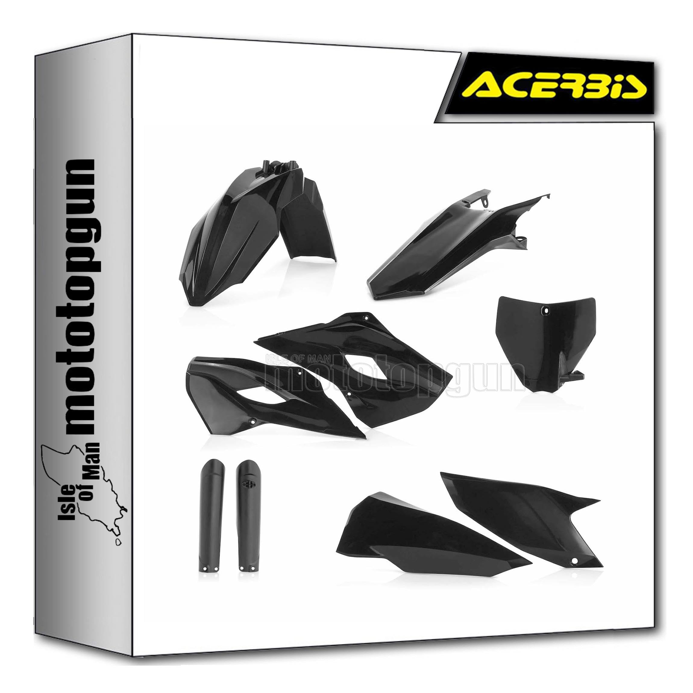 Cache carenage noir Acerbis Mototopgun Husqvarna FE 250 2016