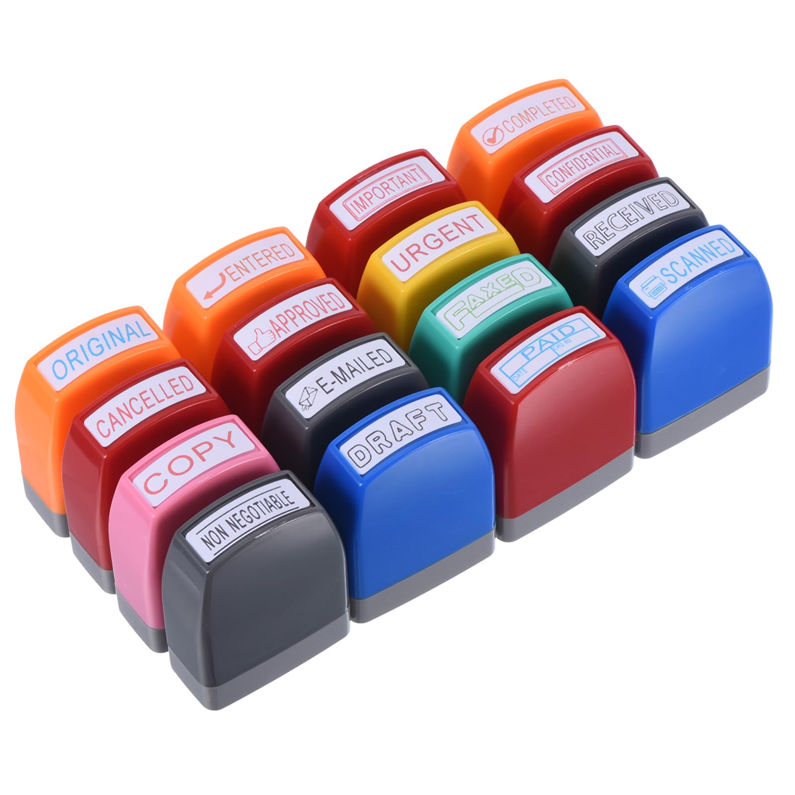PATIKIL Secret Stamp Self Inking, Red Ink Office Stamps