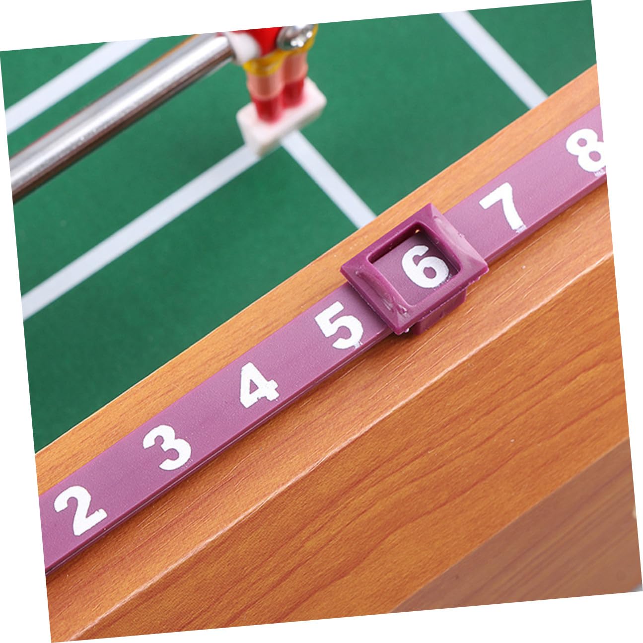 Mini Football Board Machine da Tavolo a Sei Tiri in Mdf | Contatore Punteggio Integrato, per Gioco su Scrivania, Adatto a Ragazzo Ragazza e Adulti