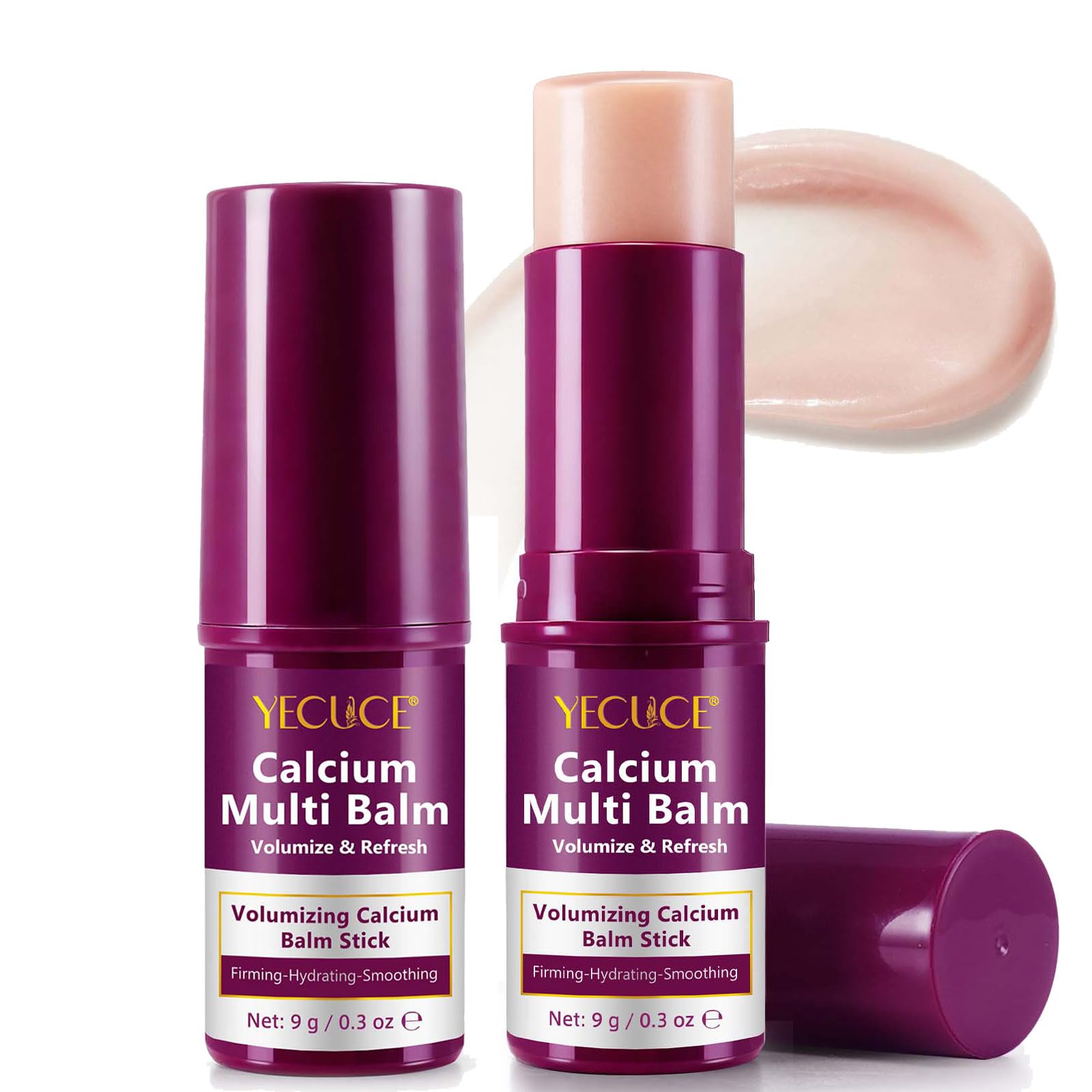 Calcium Multi Balm Stick – 2PCS Koreanischer All-in-One Pflegestick mit Collagen. Feuchtigkeitsspendend, straffend und Anti-Aging für Augen, Hals & Gesicht