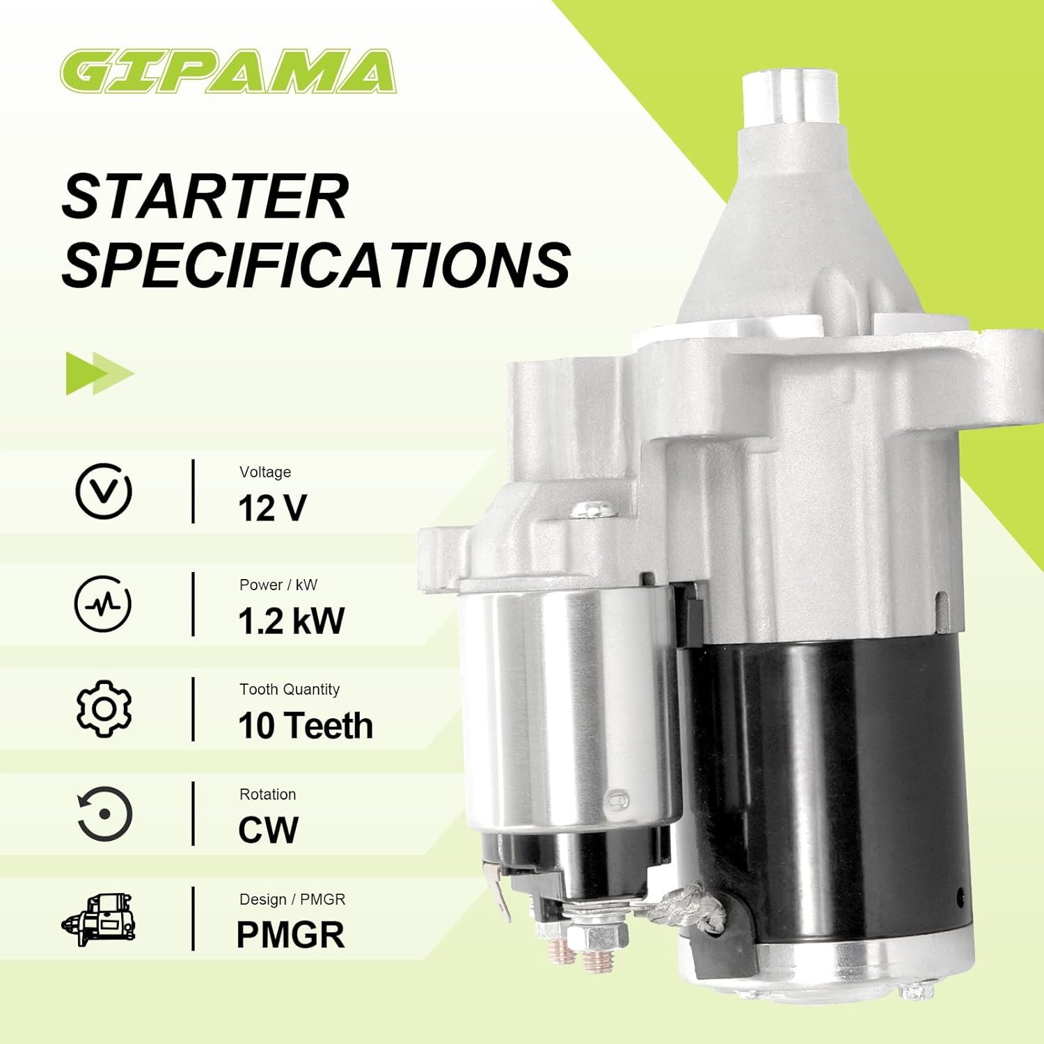 19025N Starter for Chrysler 300 2005-2010;Dodge Challenger 2009-2010;Dodge Charger 2006-2010;Dodge Magnum 2005-2008,V6 2.7L 3.5L
