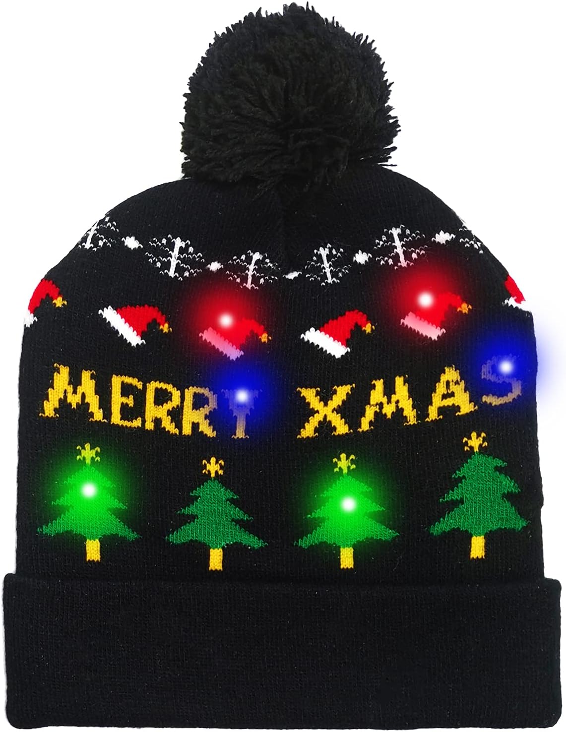 Christmas Hat Gag Gifts White Elephant Gifts Funny Novelty Santa Hats Xmas Stocking Stuffers Party Favors for Women Men Adults Kids